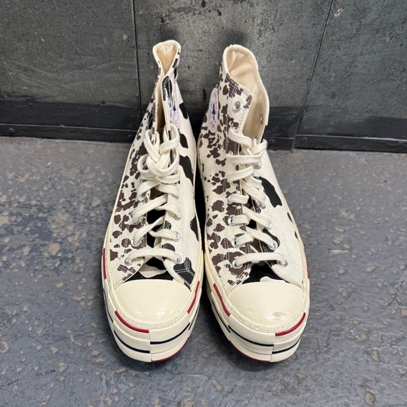 Converse x Brain Dead Cow Print High Top Sneakers - Picture 3 of 11